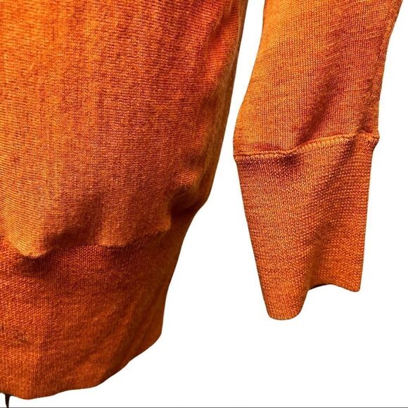 Talbots Orange Merino Wool Sweater - Picture 6 of 7